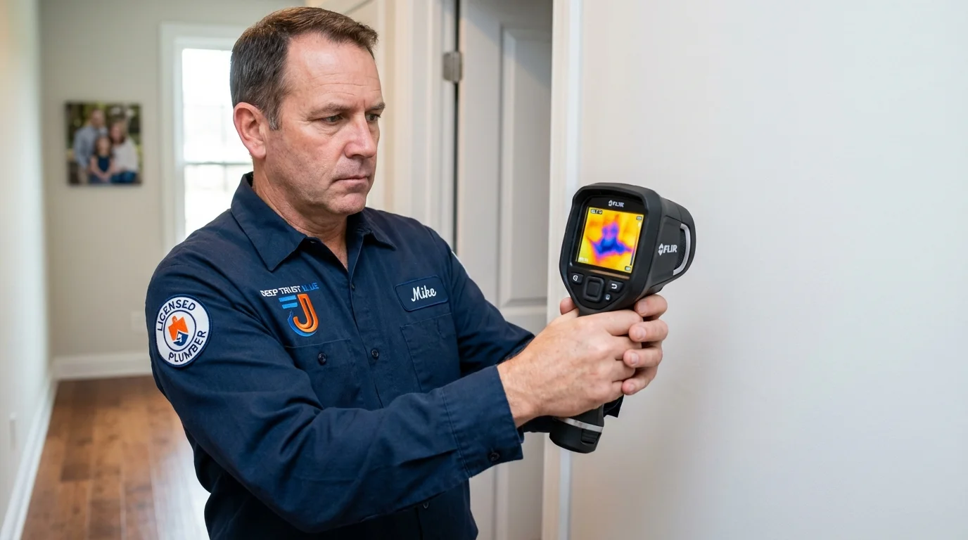 Thermal imaging leak detection by Johns Plumbing LLC in Freehold
